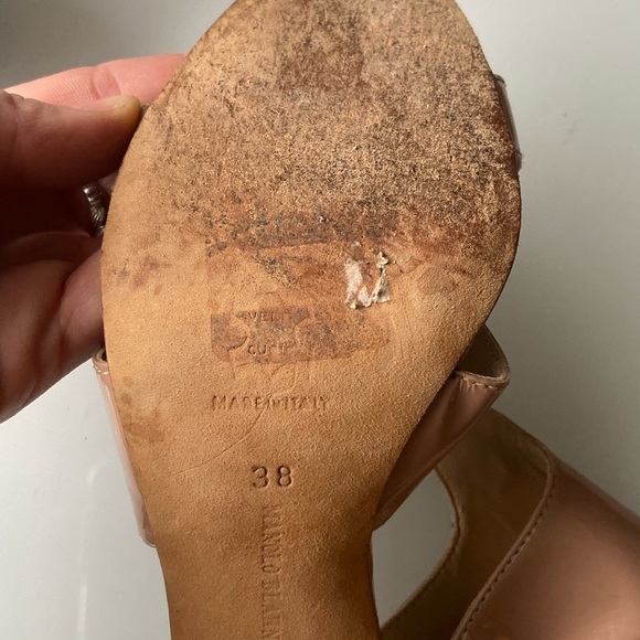 Manolo Blahnik Leather Heels - Picture 7 of 7